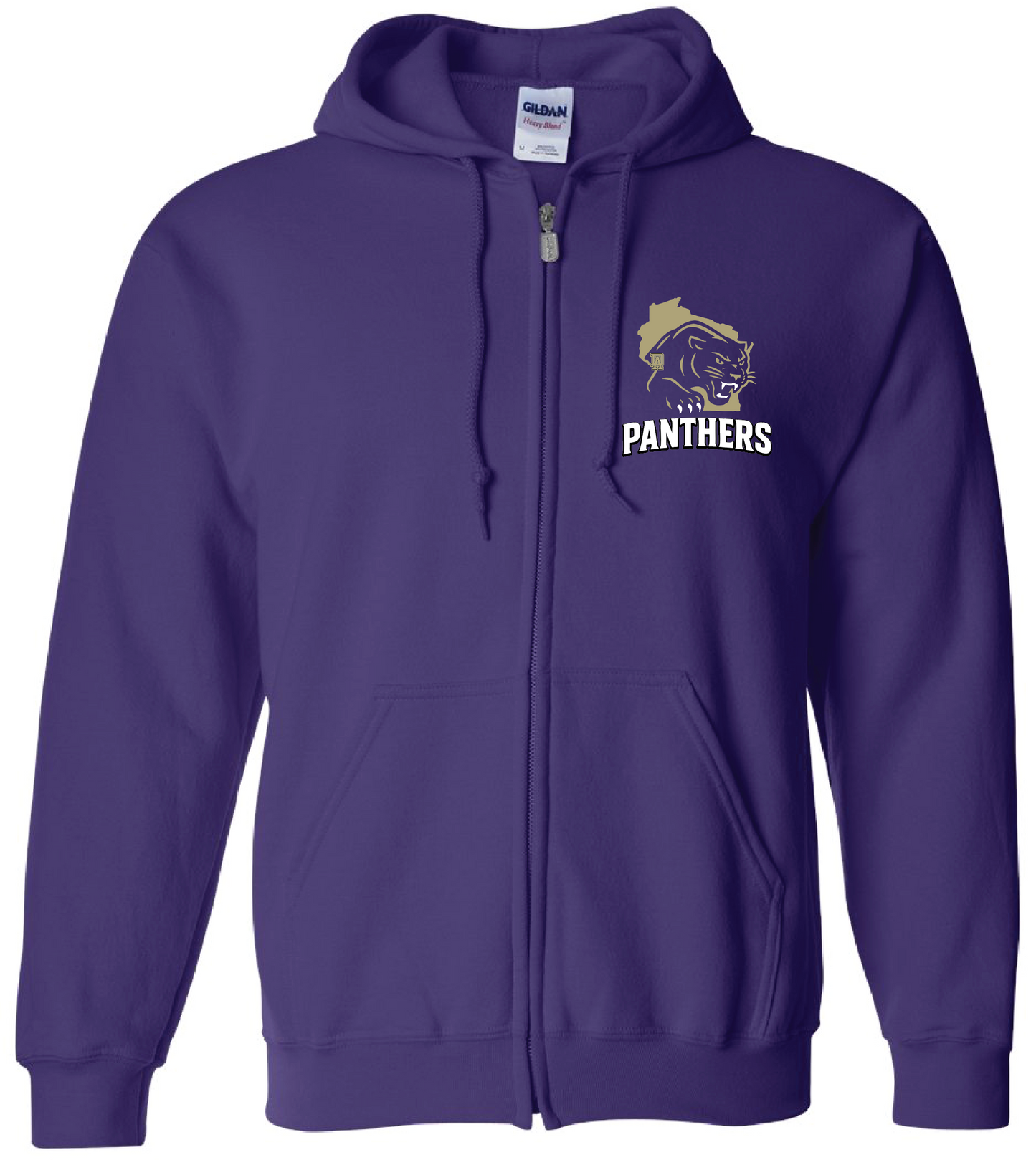 Full-Zip Up Hoodie - Heavy Blend