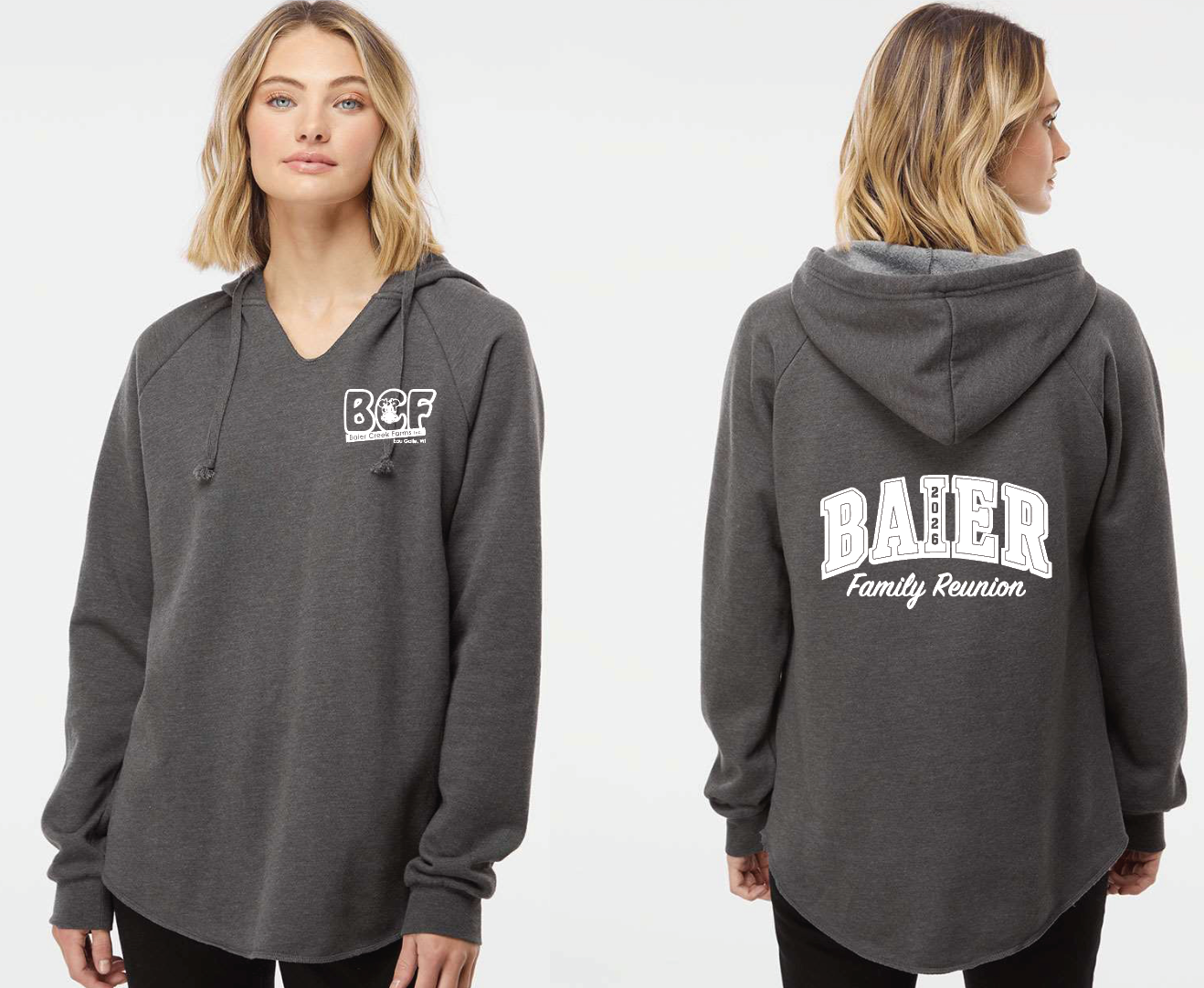 LADIES HOODIE - California Wave Wash