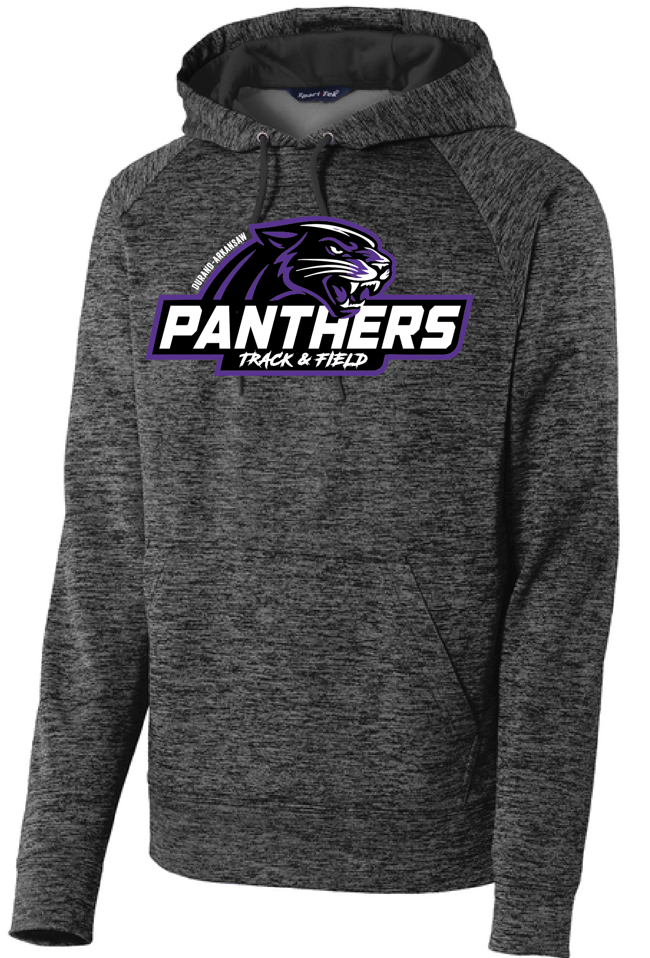 HOODIE -  100% Poly Heather Fleece