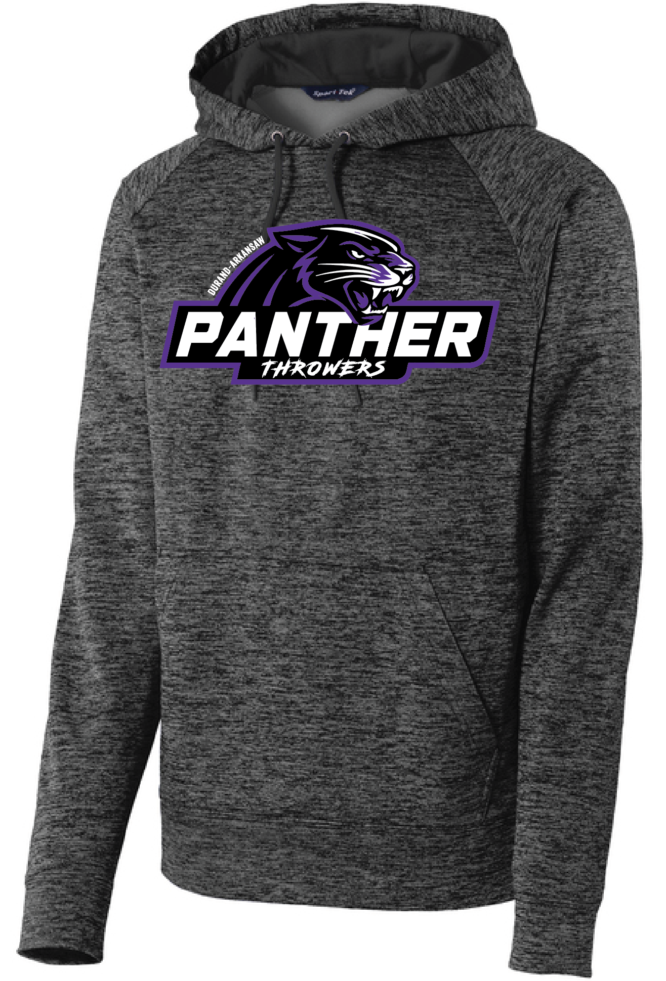 HOODIE -  100% Poly Heather Fleece