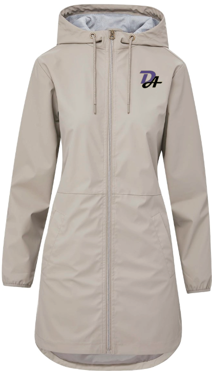 Women's Vintage Hooded Rain Jacket