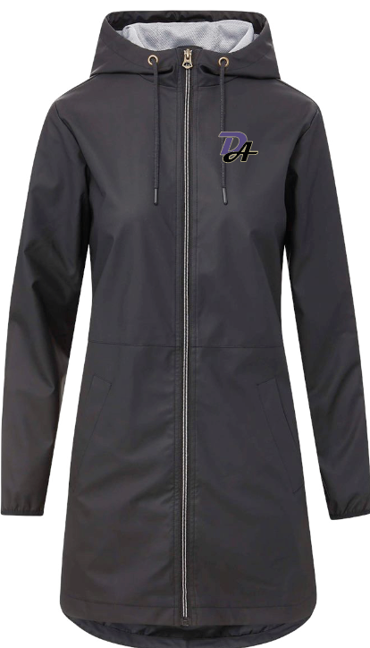 Women's Vintage Hooded Rain Jacket
