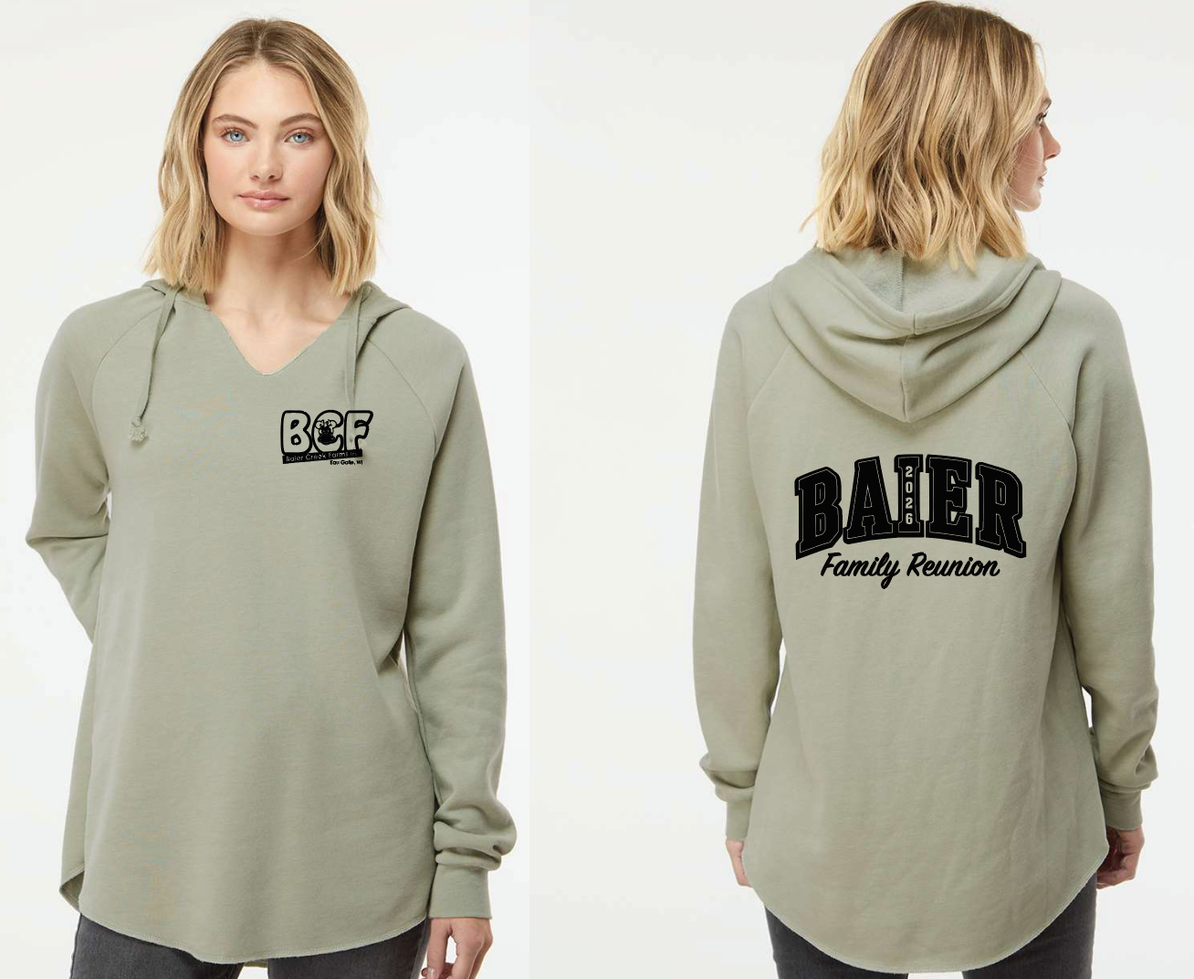 LADIES HOODIE - California Wave Wash