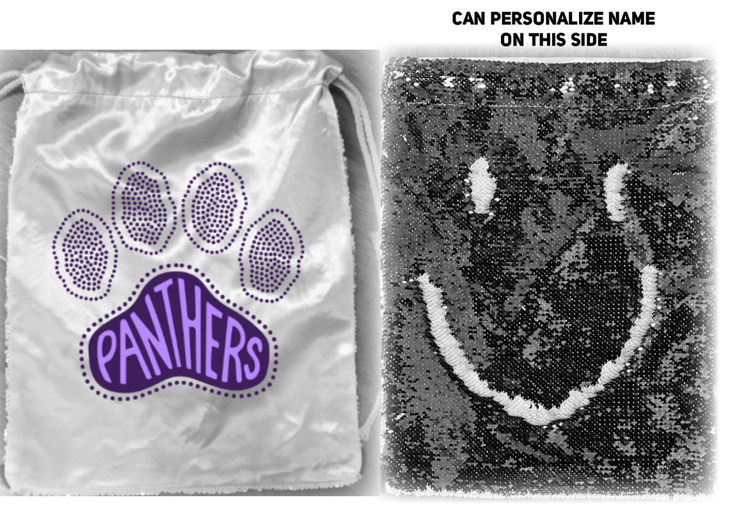 Glitter Cinch Bag - Sequin Color Changing (Can Personalize)