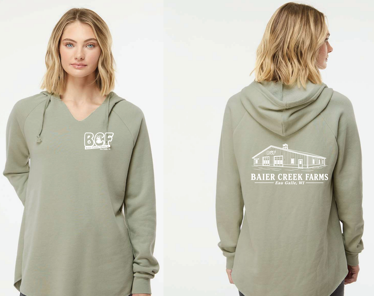 LADIES HOODIE - California Wave Wash