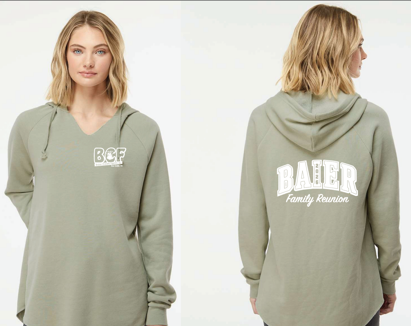 LADIES HOODIE - California Wave Wash